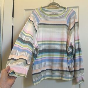 Striped wildfox crewneck sweatshirt